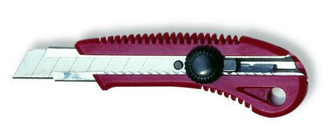 Cuttermesser mit Drehknopf, 18 mm