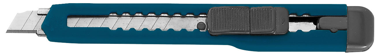 Cuttermesser mit Chromstahlklingenführung, 9 mm