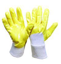 Nitril-Handschuhe, gelb