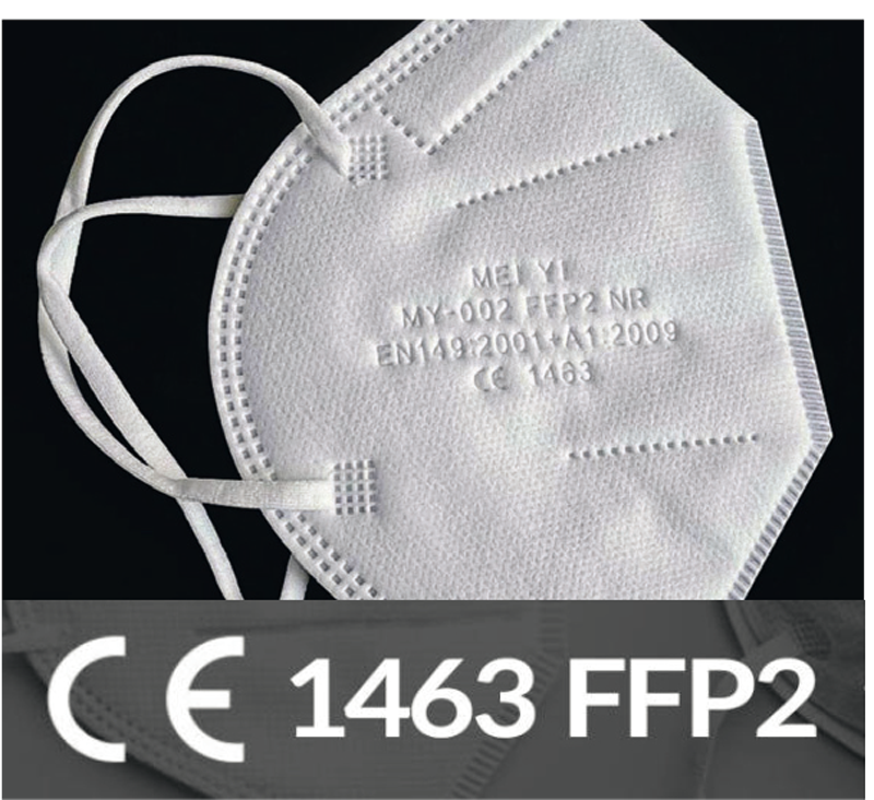 FFP2-Atemschutzmaske, 4-lagig, CE 1463