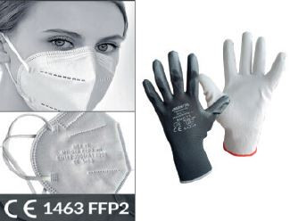25 x FFP2 Maske + 24 Paar PU-Handschuhe // Ab 399€