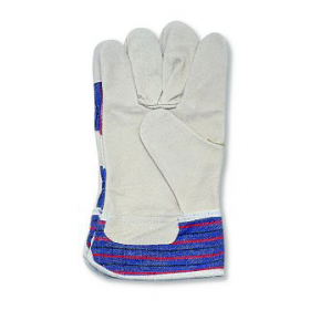 Handschuhe, Spaltleder, grau