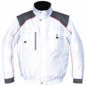 Winterjacke, weiß/grau, Gr. S