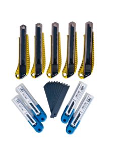 5 Gold Cuttermesser mit 50 Premiumklingen // ab 199€