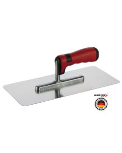 ASKON Edelstahl Glättkelle, abger. Ecken, rostfrei, Softgriff