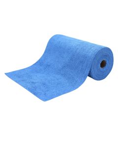 Microfasertuch-Rolle blau 50 Stück 30x30cm 